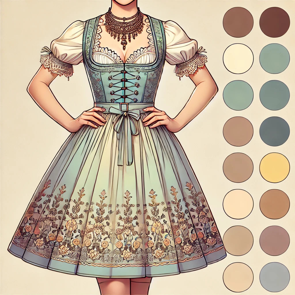 Sävy sävyyn dirndl – elegantti harmonia